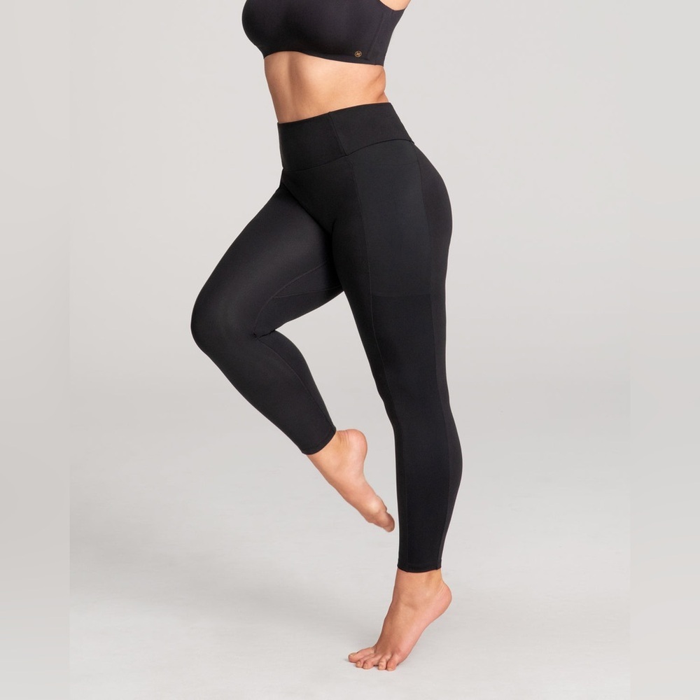 Honeylove Black Innerpower Legging Shapewear High Waist Size Medium
